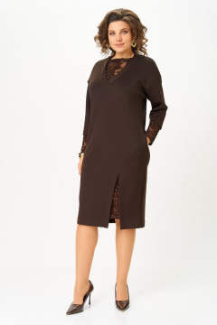 Платье Koketka i K 1337 коричневый - фото 2