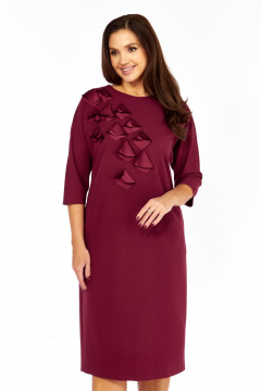 Платье Karina deLux M-1405 брусника - фото 3