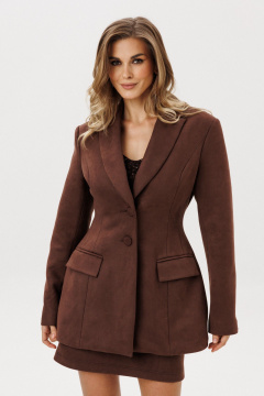 Жакет EOLA 2923.2 темный-шоколад - фото 4