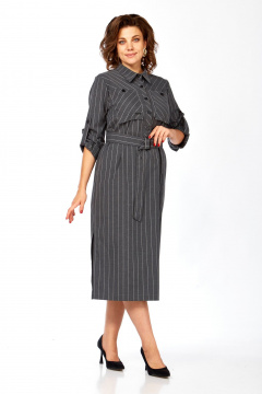 Платье Rishelie 1005 серый - фото 4