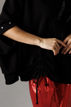 Блуза Ларс Стиль 1187/1 черный - фото 3