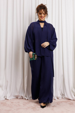 Блуза, брюки Anastasia 1063.1 нави - фото 1