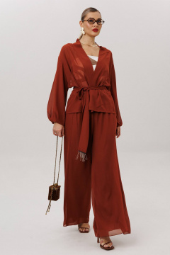 Блуза, брюки Anastasia 1063.1 табачный - фото 3