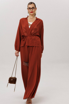 Блуза, брюки Anastasia 1063.1 табачный - фото 2