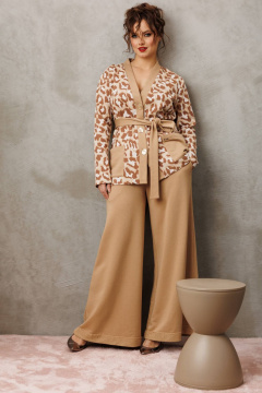 Брюки, жакет Anastasia 1292.1 бежевый - фото 3