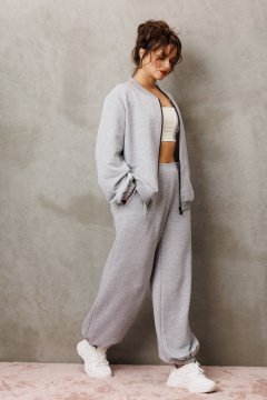 Брюки, джемпер Anastasia 1317 серый меланж - фото 1