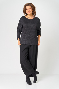 Джемпер Bliss 08378 черный_с_люрексом - фото 4