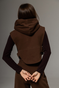 Жилет Twok 112503 шоколад - фото 3