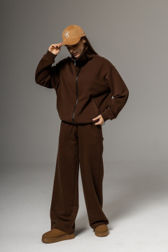 Брюки, бомбер Twok 112507 шоколад - фото 2