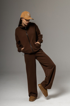 Брюки, бомбер Twok 112507 шоколад - фото 3