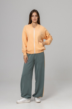 Брюки, бомбер Twok 925709 персик/шалфей - фото 4