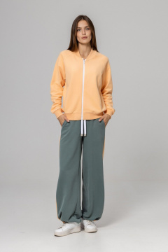 Брюки, бомбер Twok 925709 персик/шалфей - фото 3