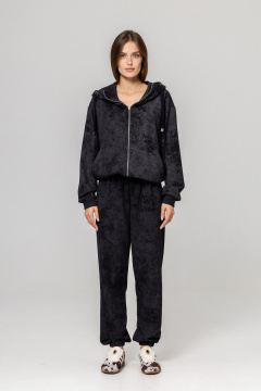 Брюки, бомбер Twok 925720 черный принт - фото 1