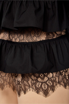 Блуза, брюки ZigzagStyle 625 черный+бежевый - фото 3