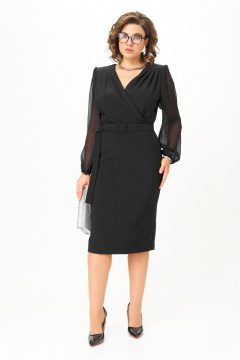 Платье Орхидея 1636 черный - фото 3