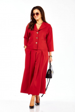 Брюки, жакет Taita plus 2522/4 красный - фото 1