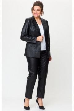 Брюки, жакет БелЭльСтиль 412-3_03_22+586-2_87_22 черный - фото 3
