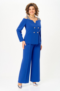 Брюки, жакет ANASTASIA MAK 1276 василек - фото 1