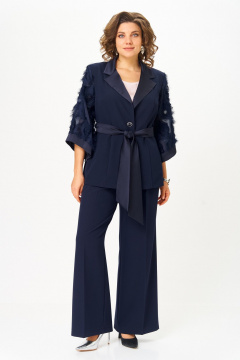 Брюки, жакет ANASTASIA MAK 1307 синий - фото 2