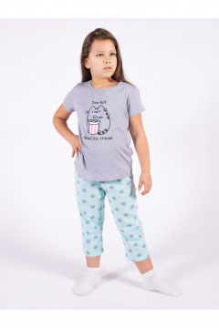 Капри, майка 8 Марта 132590-4С594Д40-146 серый - фото 1