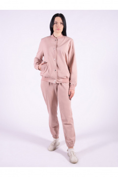 Костюм спортивный бомбер брюки больших размеров 8 Марта 1119-4С5139Д40-170 бежевый - фото 2