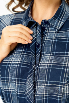 Платье DaLi 5520.1 синяя клетка - фото 3