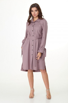 Платье Anelli 1038 пепельная-роза - фото 5