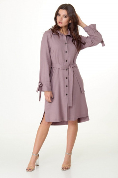 Платье Anelli 1038 пепельная-роза - фото 1