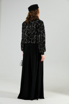 Джемпер NikVa 435-2 чёрная геометрия - фото 5