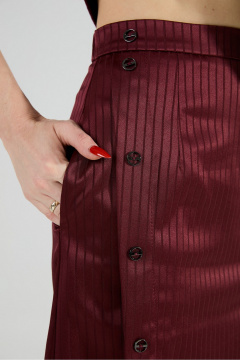 Жакет, юбка NikVa 972-5 бургунди_полоска - фото 4