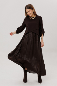 Платье Amberа Style 1007-9 шоколад - фото 5
