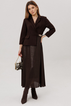Платье Amberа Style 1034-5 шоколад - фото 1