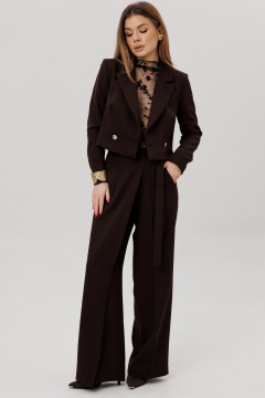 Брюки, жакет, лонгслив Amberа Style 3020 шоколад - фото 3