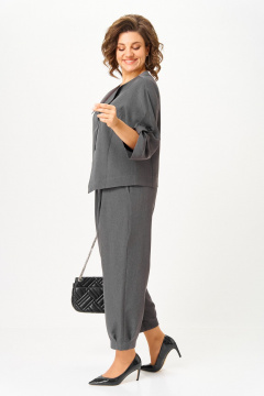 Брюки, жакет Michel chic 1436/1 графит - фото 5