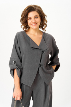 Брюки, жакет Michel chic 1436/1 графит - фото 4