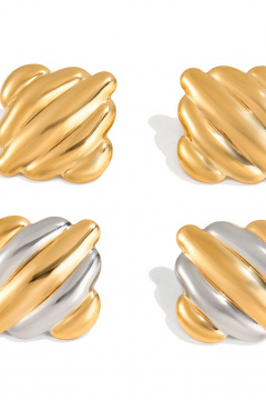 Серьги Jewelry of Dreams BS0081 серебро-золото - фото 2