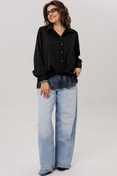 Блуза Anelli 1663 глянцевый_агат - фото 3