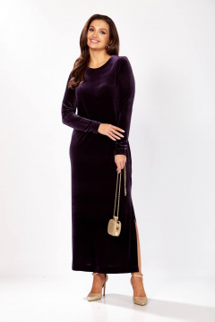 Платье Gizart 5319/1 баклажан - фото 2