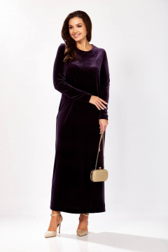 Платье Gizart 5319/1 баклажан - фото 1