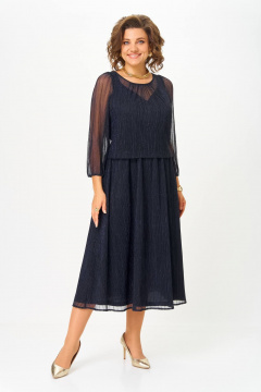 Платье Slaviaelit 562 т.синий - фото 1