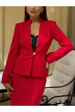 Жакет, юбка KORTNI 4Р4/2U14dl красный - фото 4