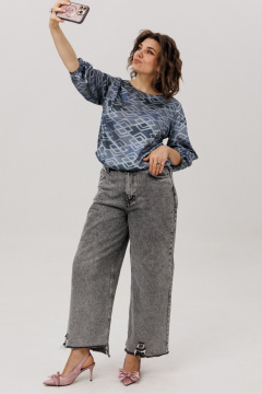 Блуза Anelli 1779.1 аронианский_синий - фото 3