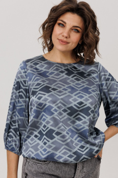 Блуза Anelli 1779.1 аронианский_синий - фото 1