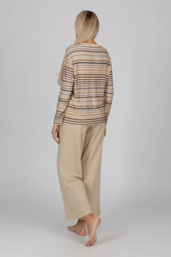 Джемпер Belarusachka С5003592 полоска / ваниль - фото 4