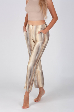 Брюки Belarusachka С6015337 полоска / дюна - фото 2