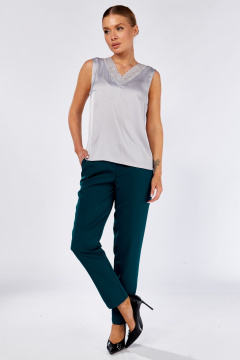 Блуза Faufilure C1732 серый - фото 3