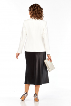 Жакет, платье Kauhanka 031 молочный-черный - фото 5