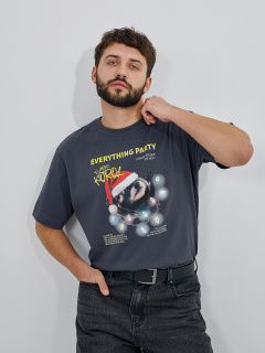 Футболка Mark Formelle 111855/25-5293П-0 графит_печать3_3_сл_на_пол - фото 1