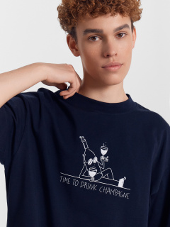 Футболка Mark Formelle 111883/24-4288П-0 неви_печать_1_сл_на_пол - фото 4