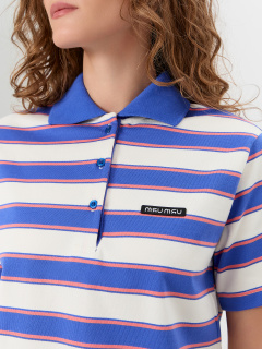 Майка Mark Formelle 112900/24-33421ПП-5 полоска_ультрамарин_1_сл_термотрансфер_на_полочке - фото 5